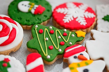 Galletas de navidad bajas en calorías